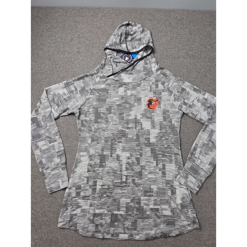 Columbia Baltimore Orioles Sunday Ball Hoodie Womens M Gray NWT MLB Baseball